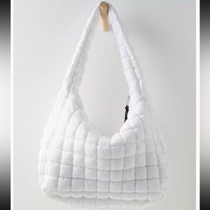 free People quilted carryall bag